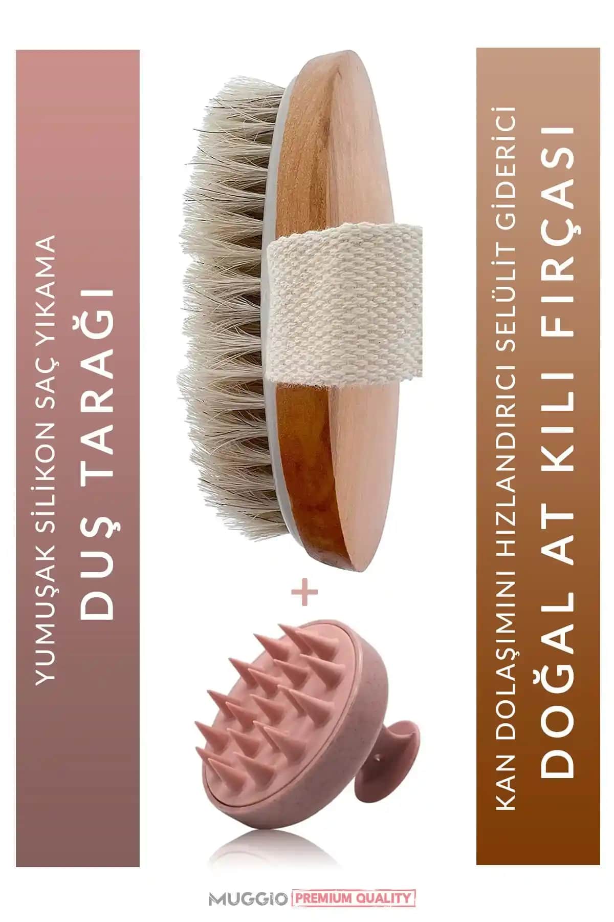 Muggio 2li Set ve Naturawell Doğal At Kılı Fırça Karşılaştırması