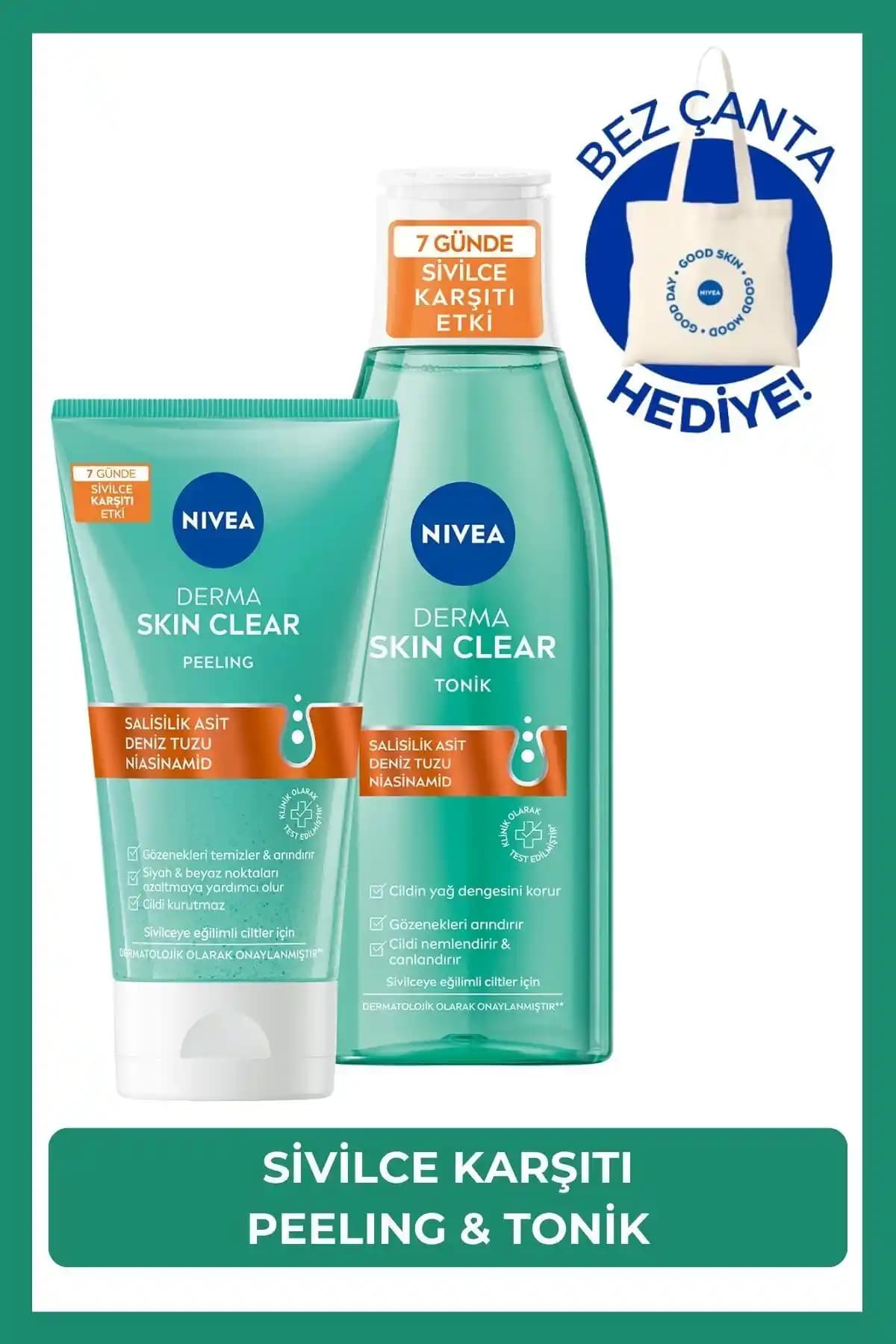 NIVEA Derma Skin Clear Serisi Karşılaştırması: Peeling ve Tonik Ürünlerinin Özellikleri