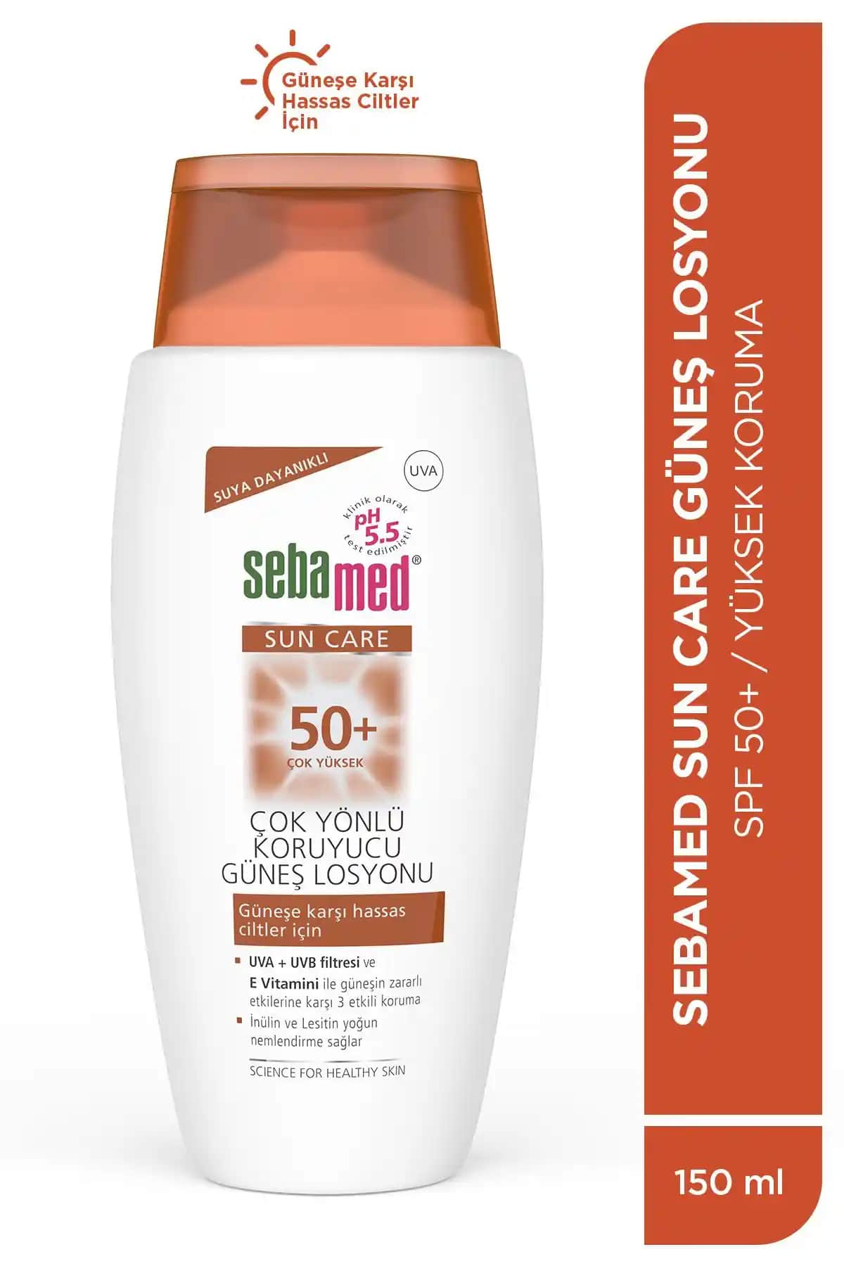 Sebamed Güneş Losyonları 50 SPF Karşılaştırması Hassas ve Tüm Cilt Tipleri İçin Uygun