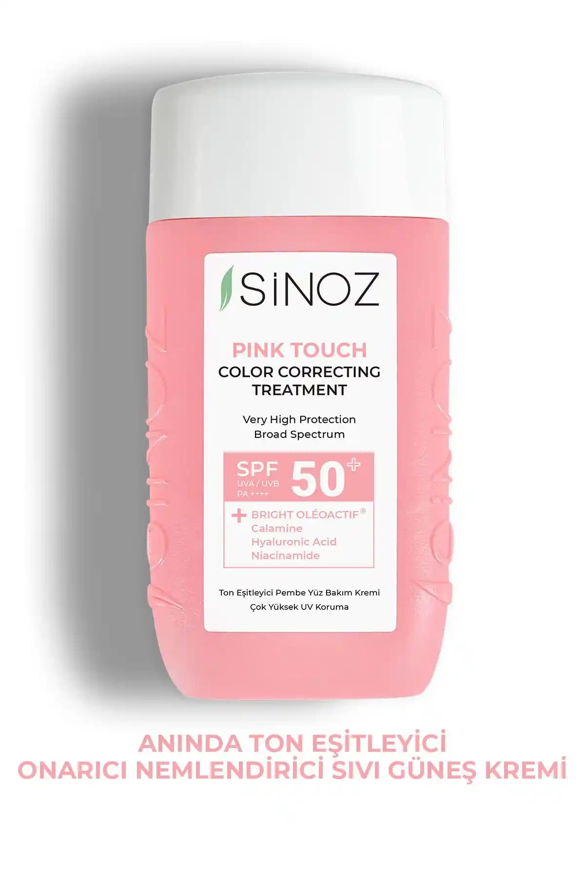 Sinoz Pink Touch ve Sinoz SPF 50 Leek karşıtı güneş kremlerinin detaylı karşılaştırması