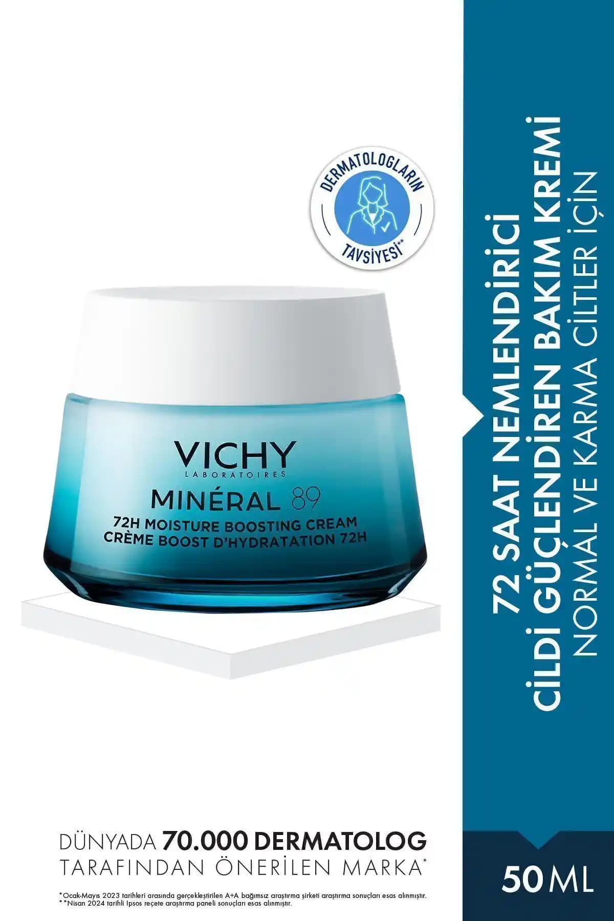 Vichy Mineral 89 ve Vichy Mineral 89 Rich Nemlendirici Krem Karşılaştırması