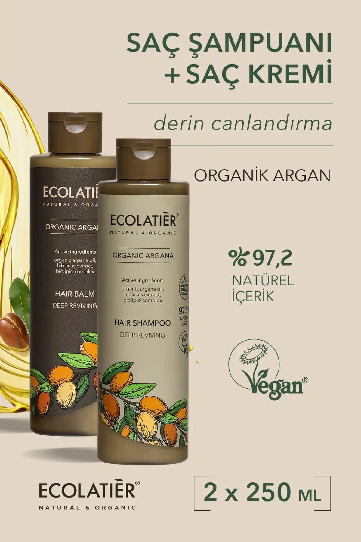 Ecolatier Yoğun Canlandırıcı Saç Şampuanı ve Kremi: Organik Bakım Alternatifi