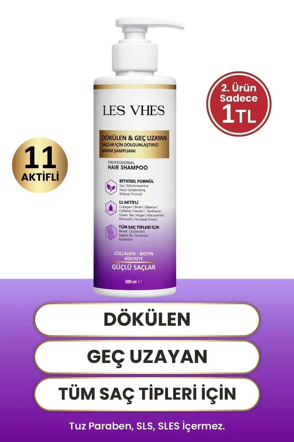 LES VHES Kolajen ve Keratin İle Saç Dökülmesi ve Yavaş Uzama Sorunlarına Çözüm Sunar