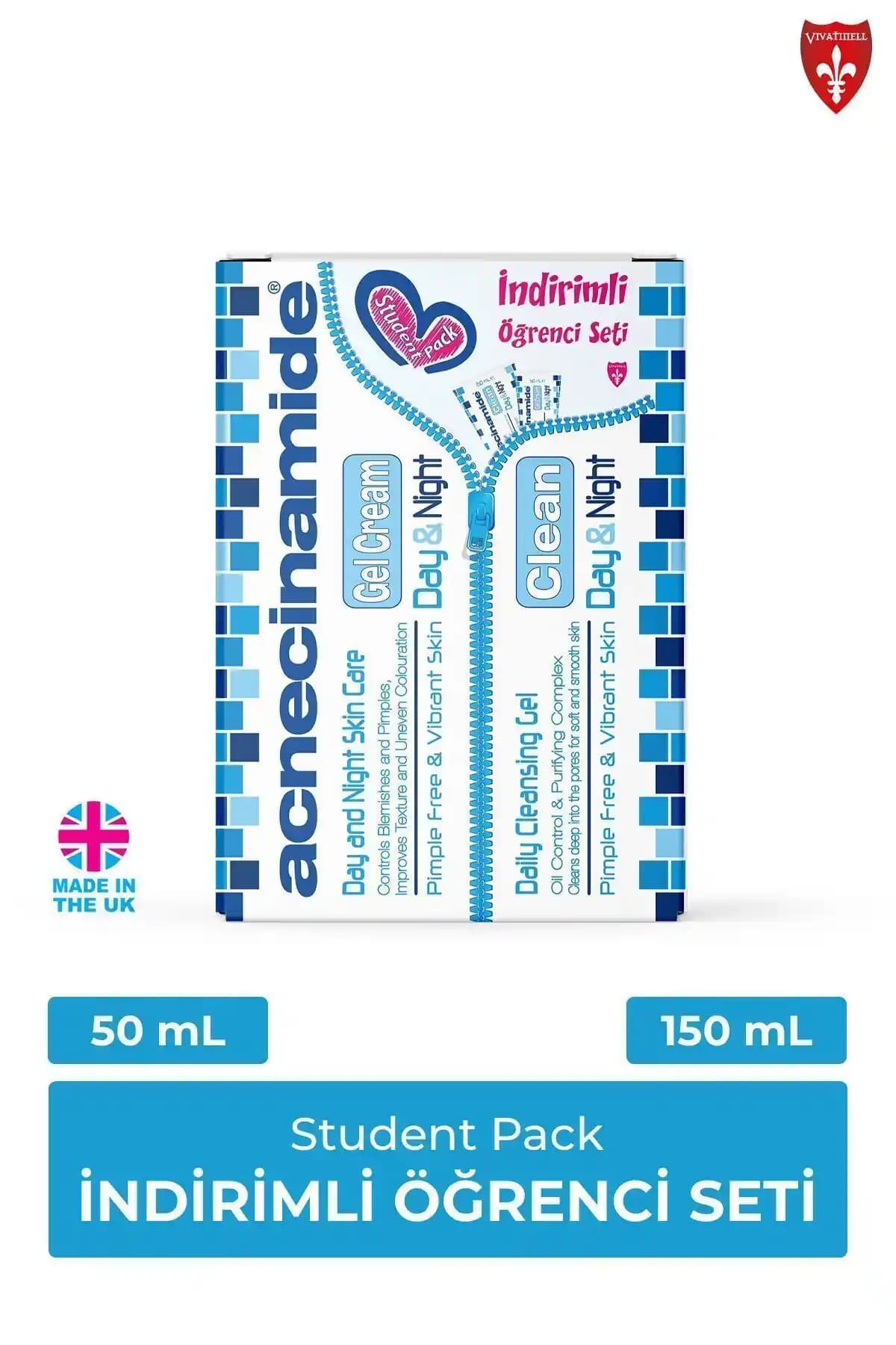 Acnecinamide Öğrenci Paketi: Yağlı ve Akneye Eğilimli Ciltler İçin Güvenilir Bakım Seti