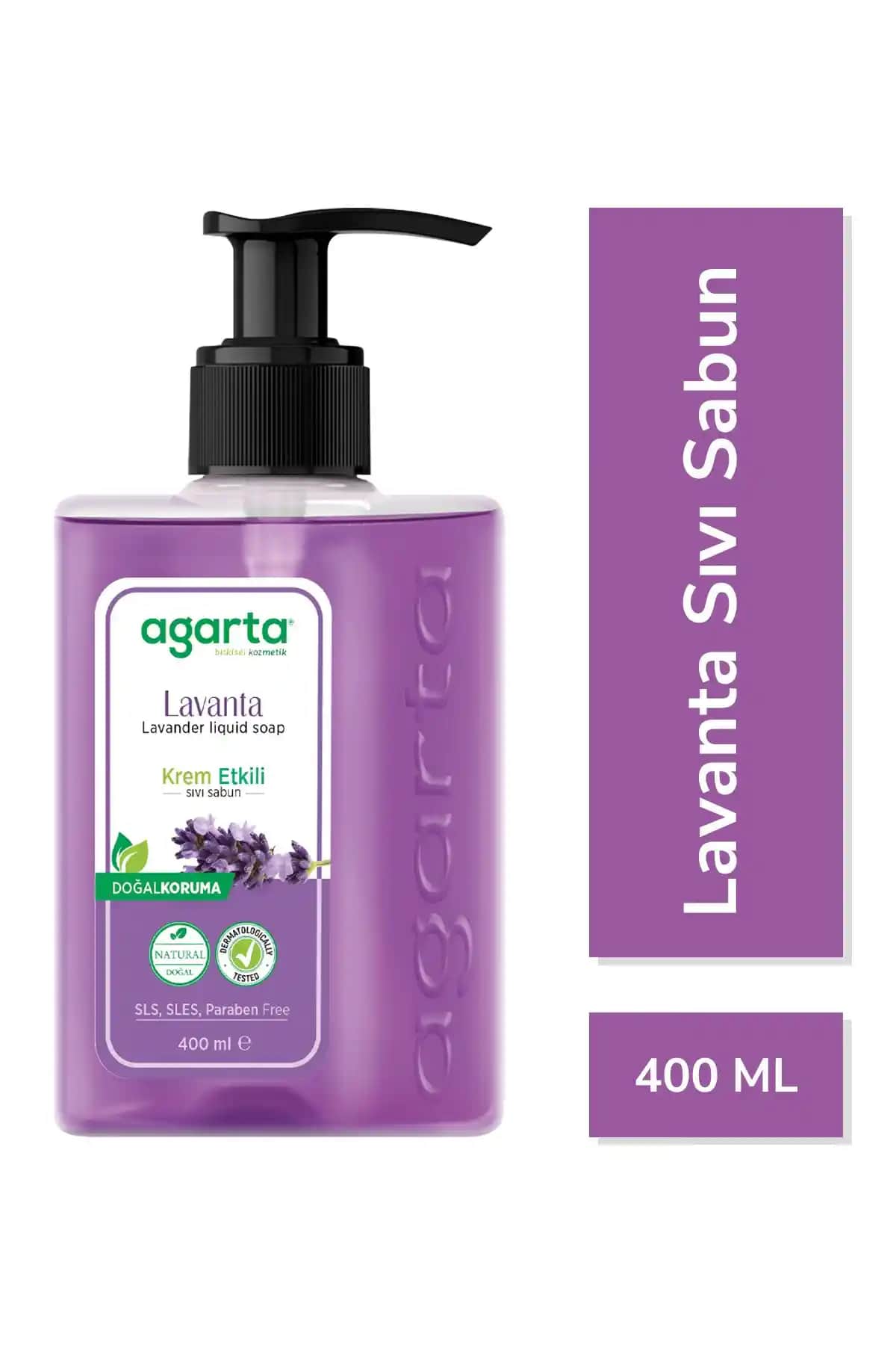 Agarta Lavanta Doğal Krem Etkili Sıvı Sabun 400 ml - Hijyen ve Bakım İçin Güvenilir Tercih