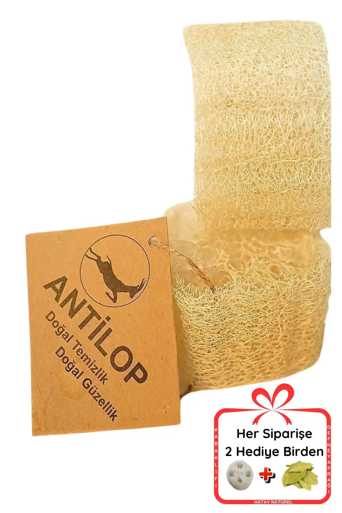 Antilop Doğal Kabak Lif Elips İkili Set Cilt Temizliği ve Yenileme İçin Organik Çözüm