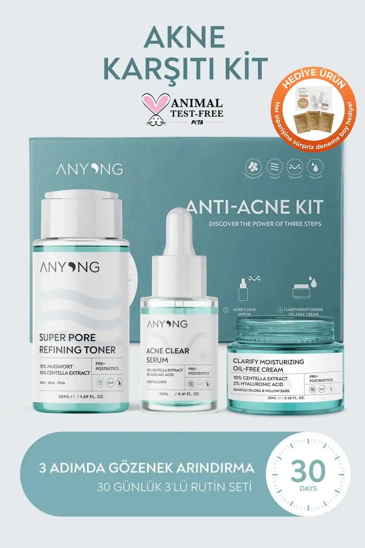 Anyong Akne Karşıtı ve Gözenek Sıkılaştırıcı Karma Yağlı Cilt Bakım Seti İnceleme ve Kullanıcı Yorumları