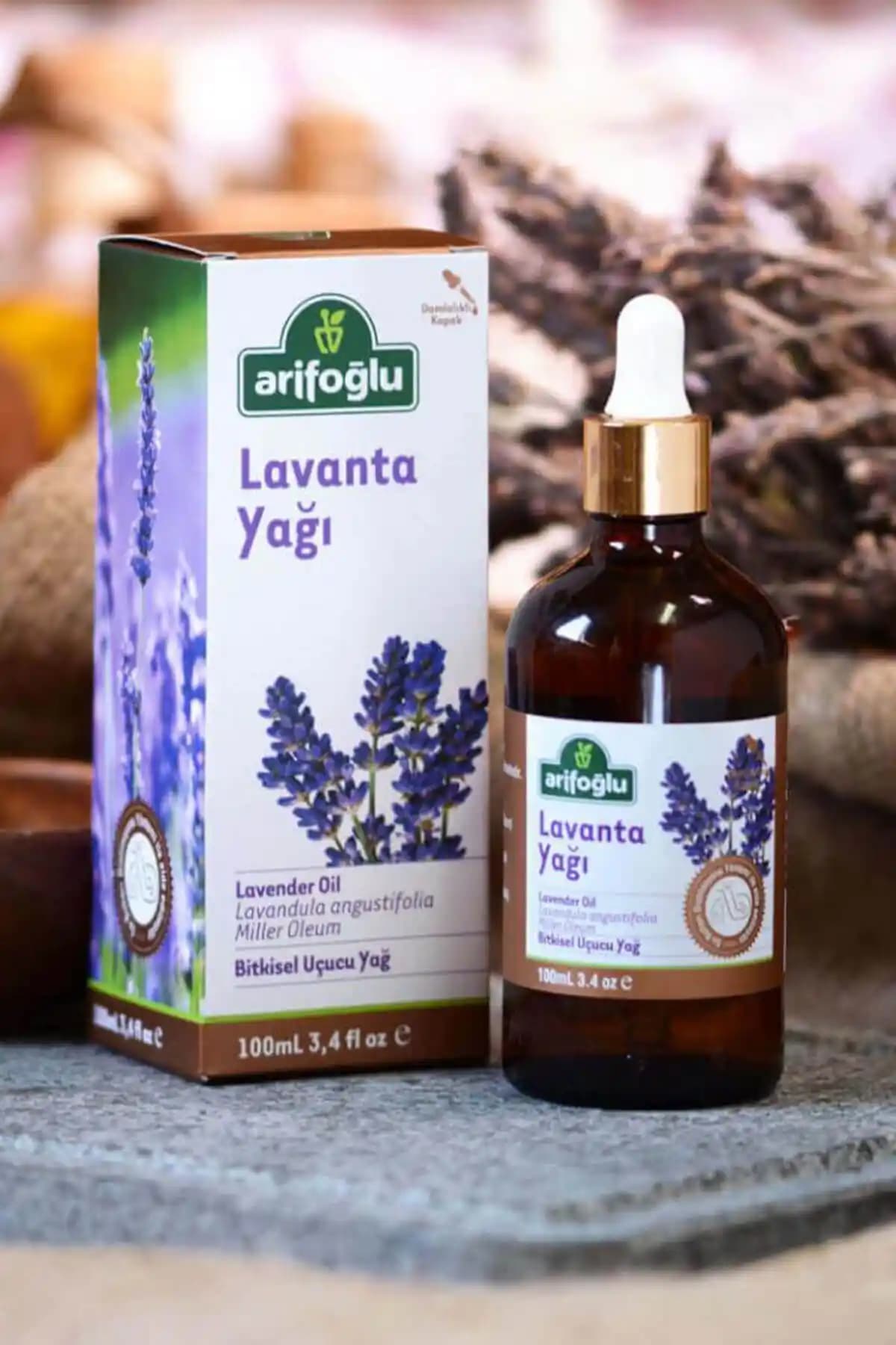 Arifoğlu Lavanta Yağı 100 ml doğal saf uçucu yağ, stres azaltıcı ve cilt bakımına uygun