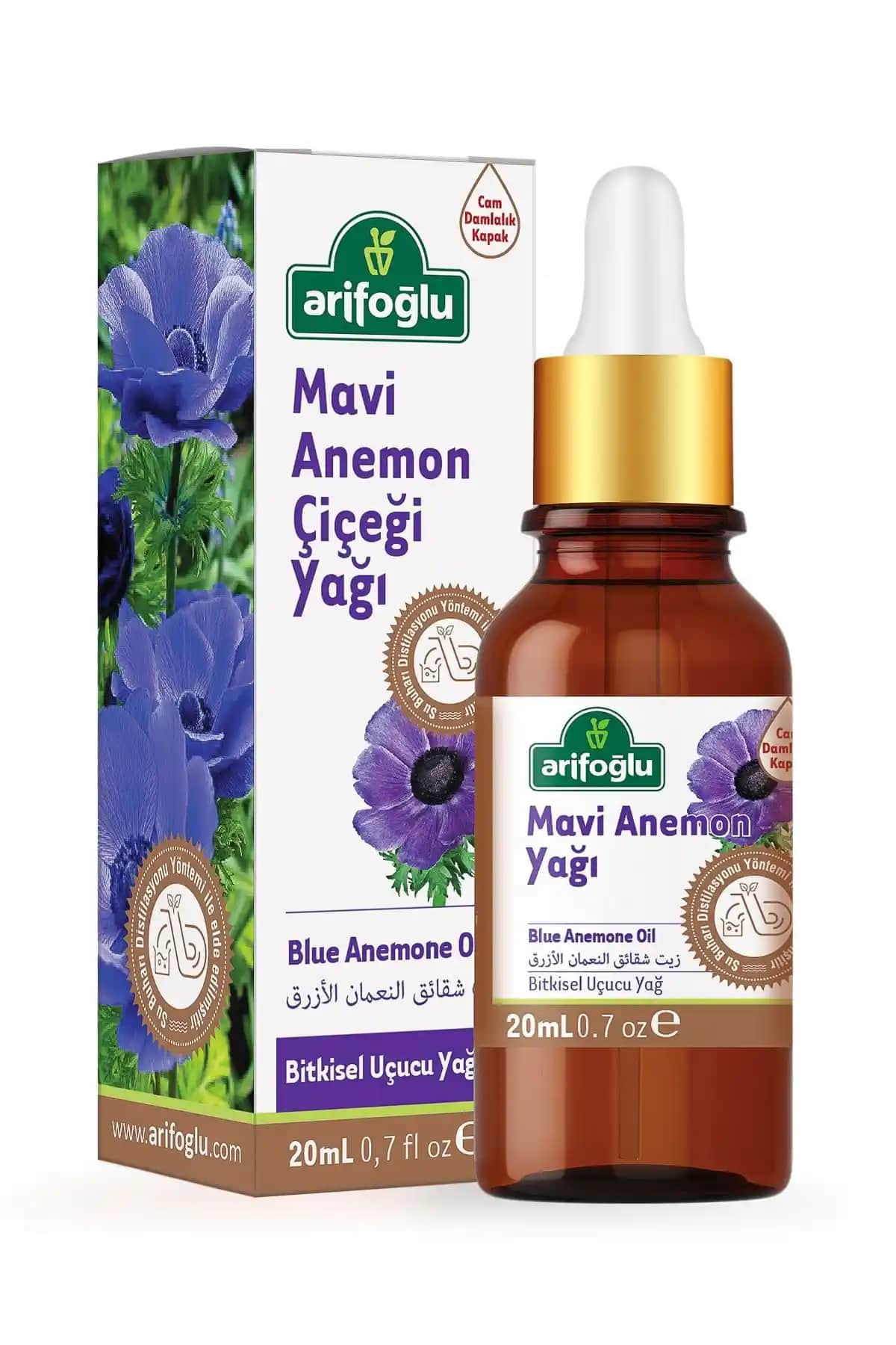 Arifoğlu Mavi Anemon Yağı 20ml Doğal Aromaterapi ve Cilt Bakım Ürünü