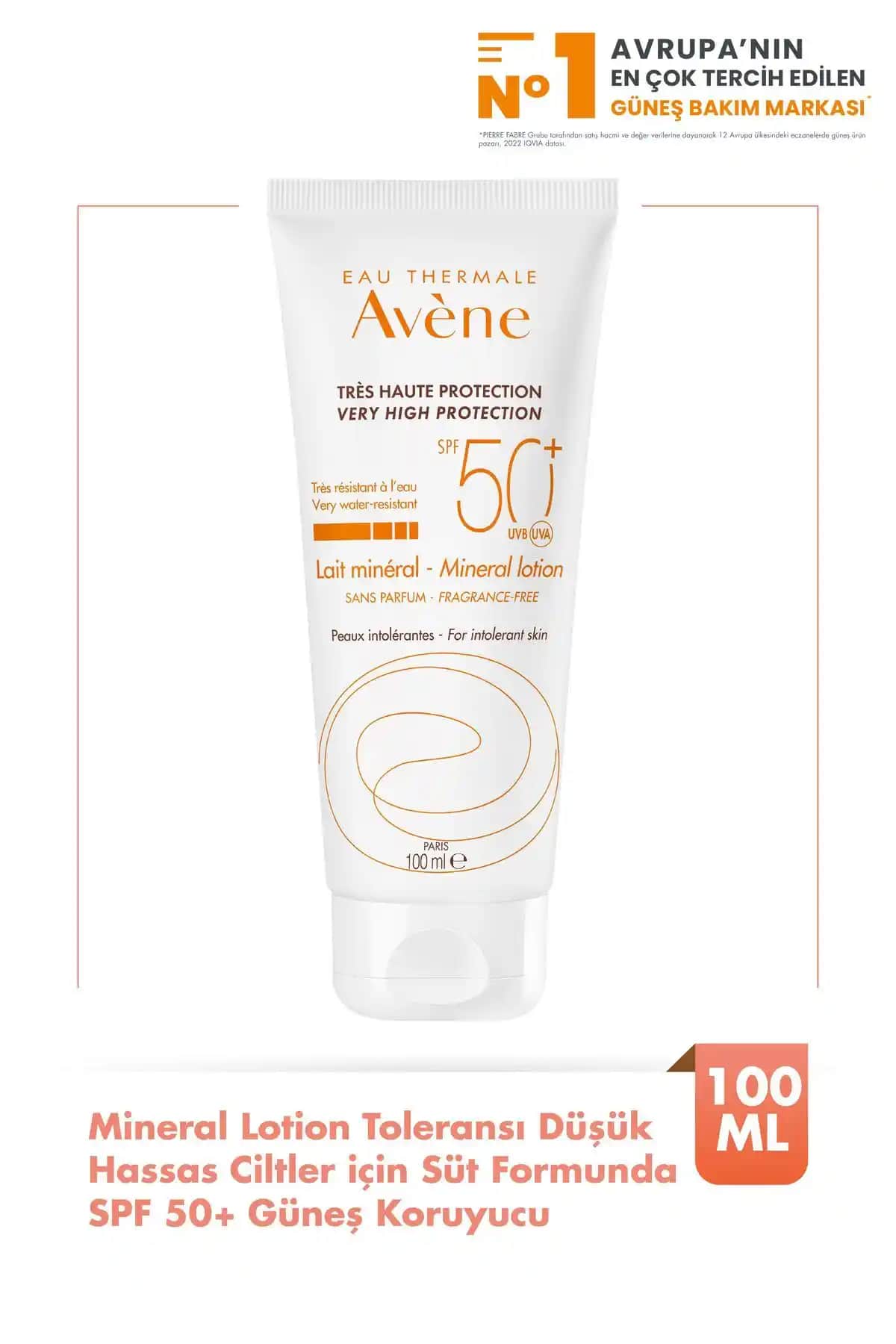Avene Mineral Lotion Hassas Ciltler İçin Yüksek Koruma Sunan Güneş Koruyucu Ürün