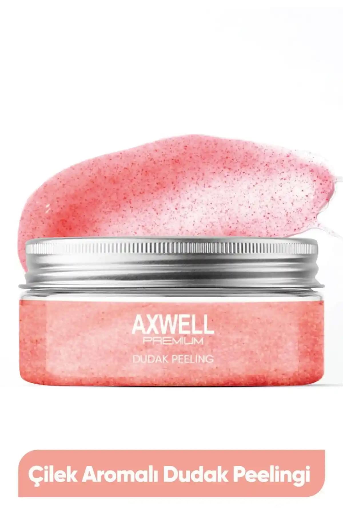 AXWELL PREMIUM Çilek Aromalı Dudak Bakım Peelingi ile Sağlıklı ve Pürüzsüz Dudaklar