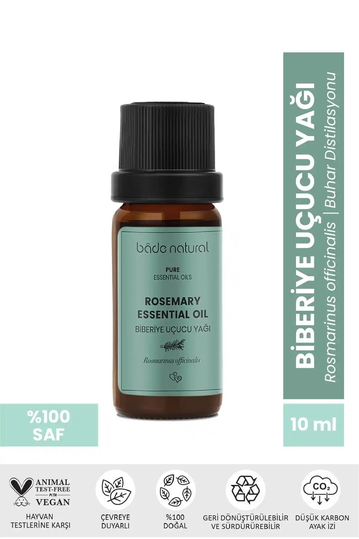 Bade Natural Biberiye Uçucu Yağı: Doğal ve Çok Yönlü Aromaterapi Ürünü