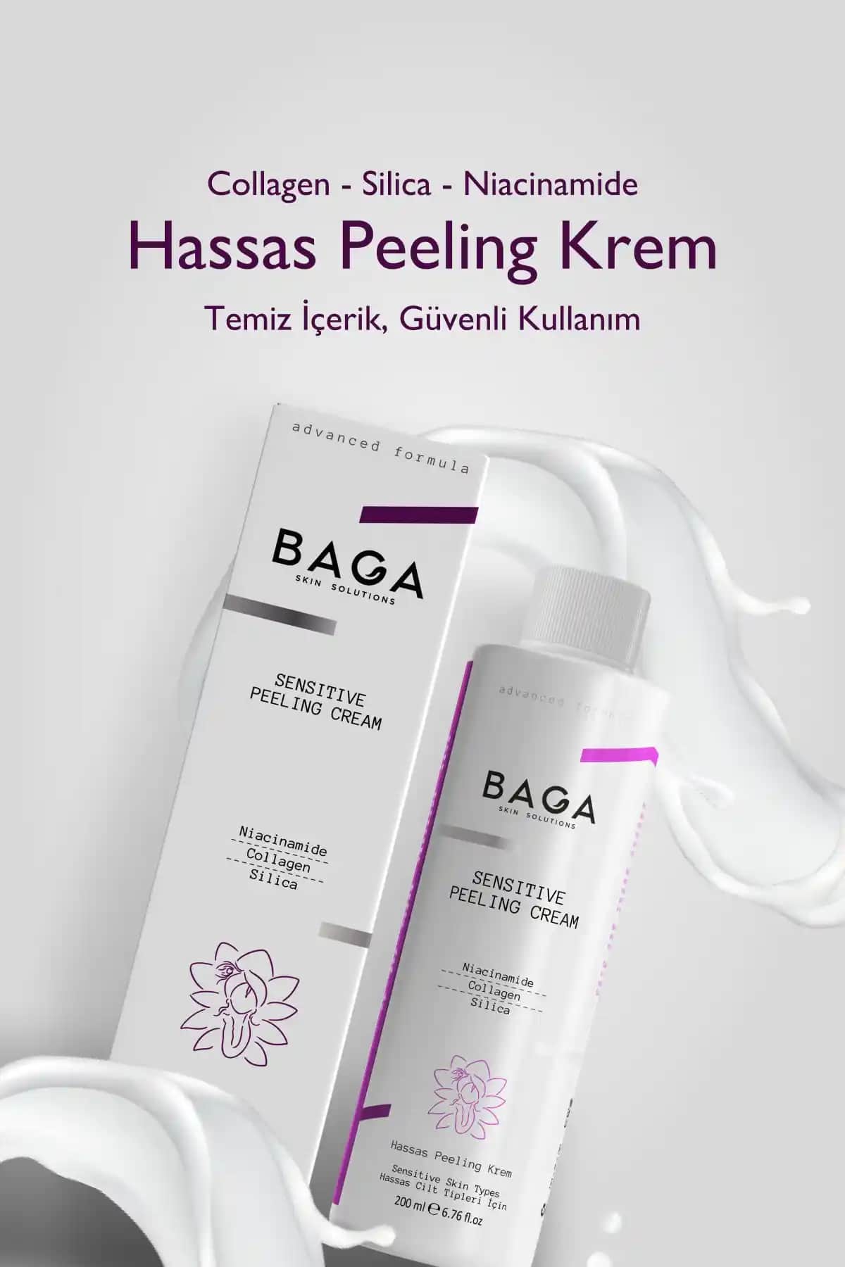 Baga Ayınlatıcı Yoğun Nemlendirici Peeling Kremi Cilt Temizliği ve Nemlendirme Ürünü