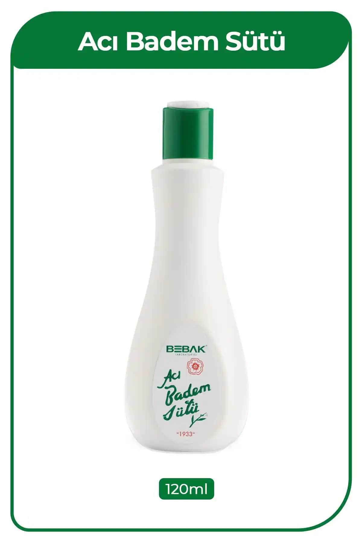 Bebak Acı Badem Sütü: Doğal ve Etkili Vegan Cilt Bakım Ürünü 120 ml