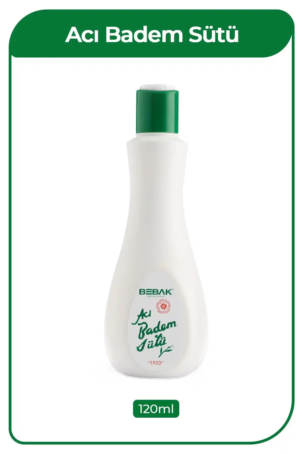 Bebak Acı Badem Sütü: Doğal ve Etkili Vegan Cilt Bakım Ürünü 120 ml