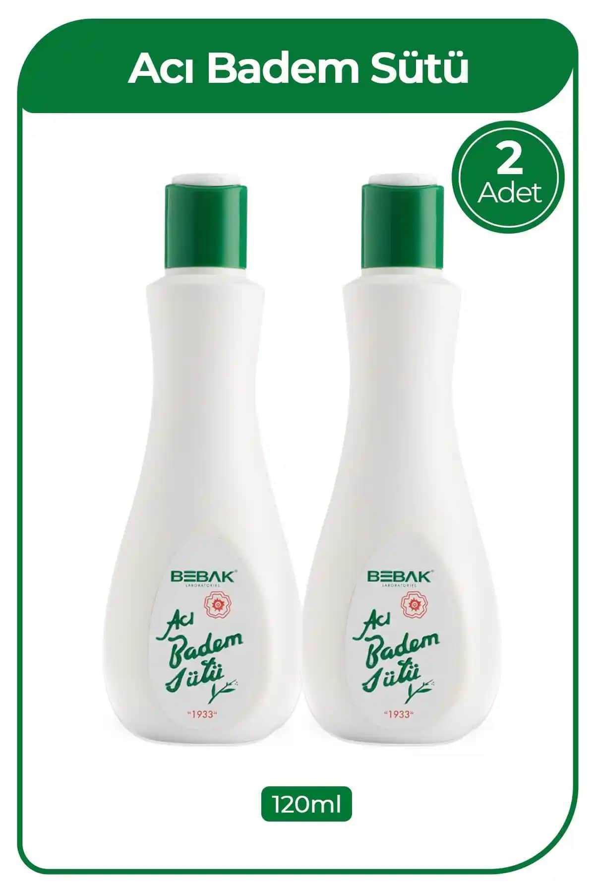 Bebak Acı Badem Sütü Şişe 120 Ml: Doğal ve Çok Yönlü Cilt Bakım Ürünü
