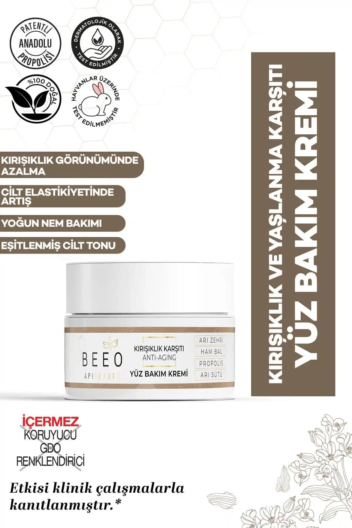 BEE'O Apibeauty Arı Zehirli Propolisli Arı Sütlü Anti Aging Yüz Bakım Kremi İncelemesi ve Faydaları