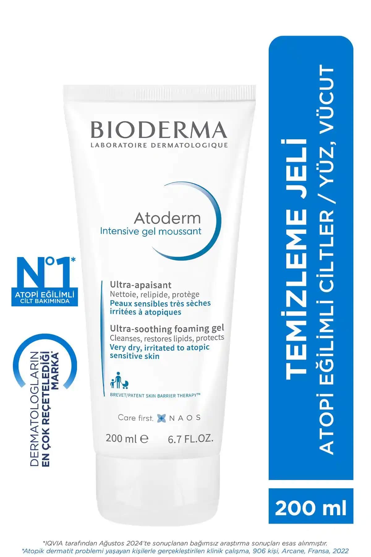 Bioderma Atoderm Intensive Foaming Gel: Kuru ve Atopik Ciltler İçin Güçlendirici Temizlik Çözümü