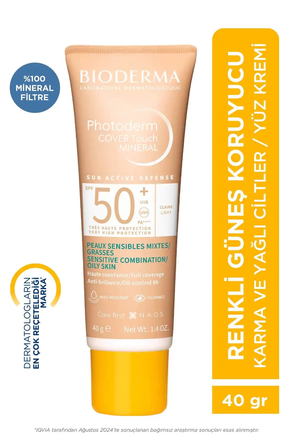 Bioderma Photoderm Cover Touch SPF50+ Light Karma: Yüksek Koruma ve Kapatıcı Özellikleriyle Güneş Kremi