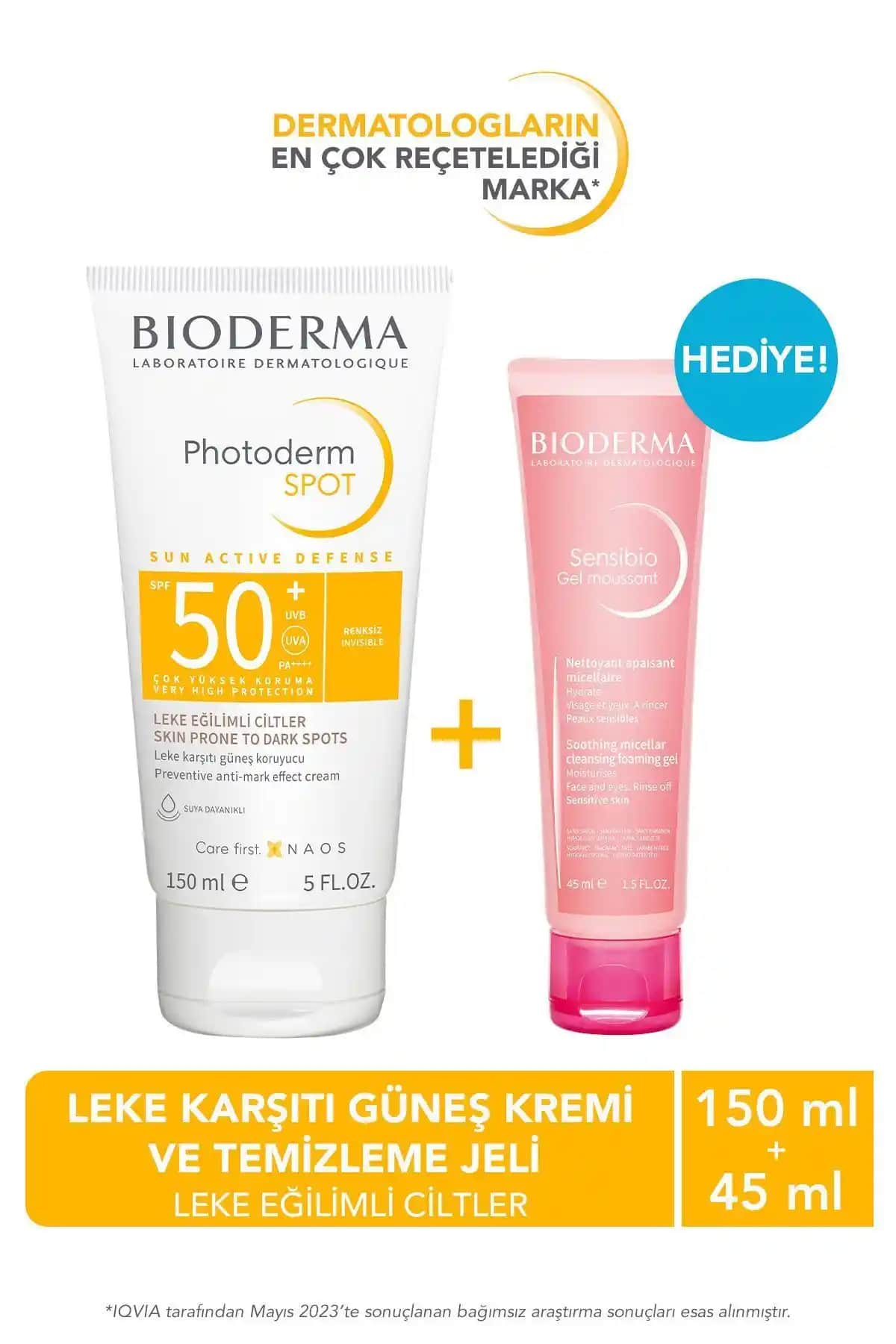 Bioderma Photoderm Spot SPF50 ve Sensibio Köpüklü Jel ile Hassas Cilt Bakımında Etkili Çözümler
