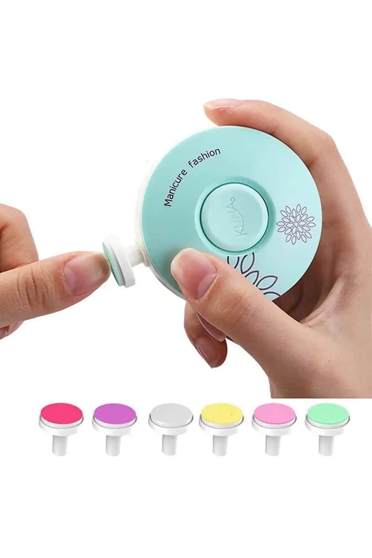 Canderel Bebek ve Çocuklar İçin Güvenli Elektrikli Tırnak Makinesi ve Törpüleme Cihazı