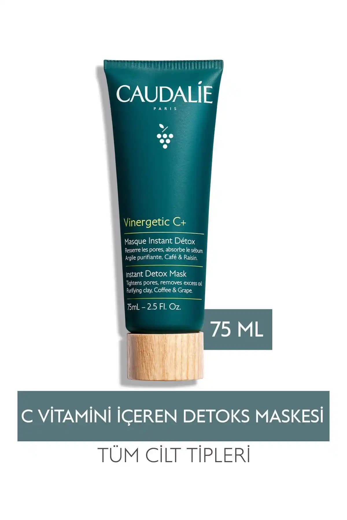 Caudalie Vinergetic C+ Detoks Maskesi: Doğal İçeriklerle Derinlemesine Temizlik ve Canlandırma
