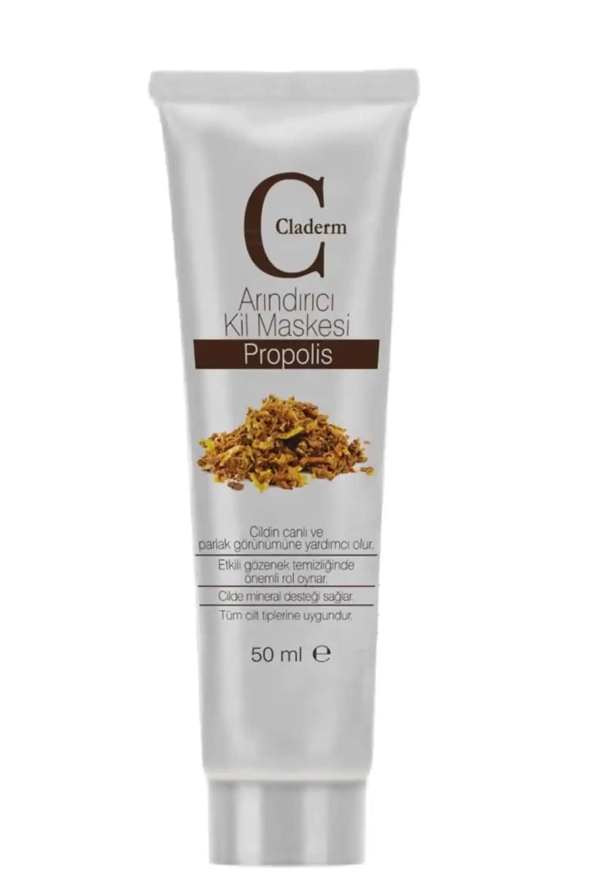Claderm 50 ml Kil Maskesi Propolis ile Doğal ve Etkili Cilt Bakımı Ürünü