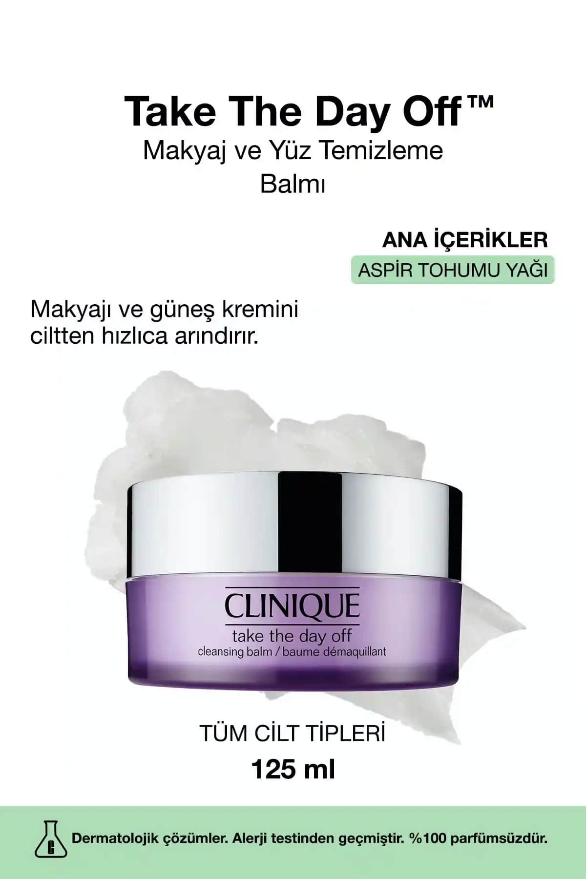 Clinique Take The Day Off Temizleme Balmı: Derinlemesine Temizlik ve Cilt Bakımı