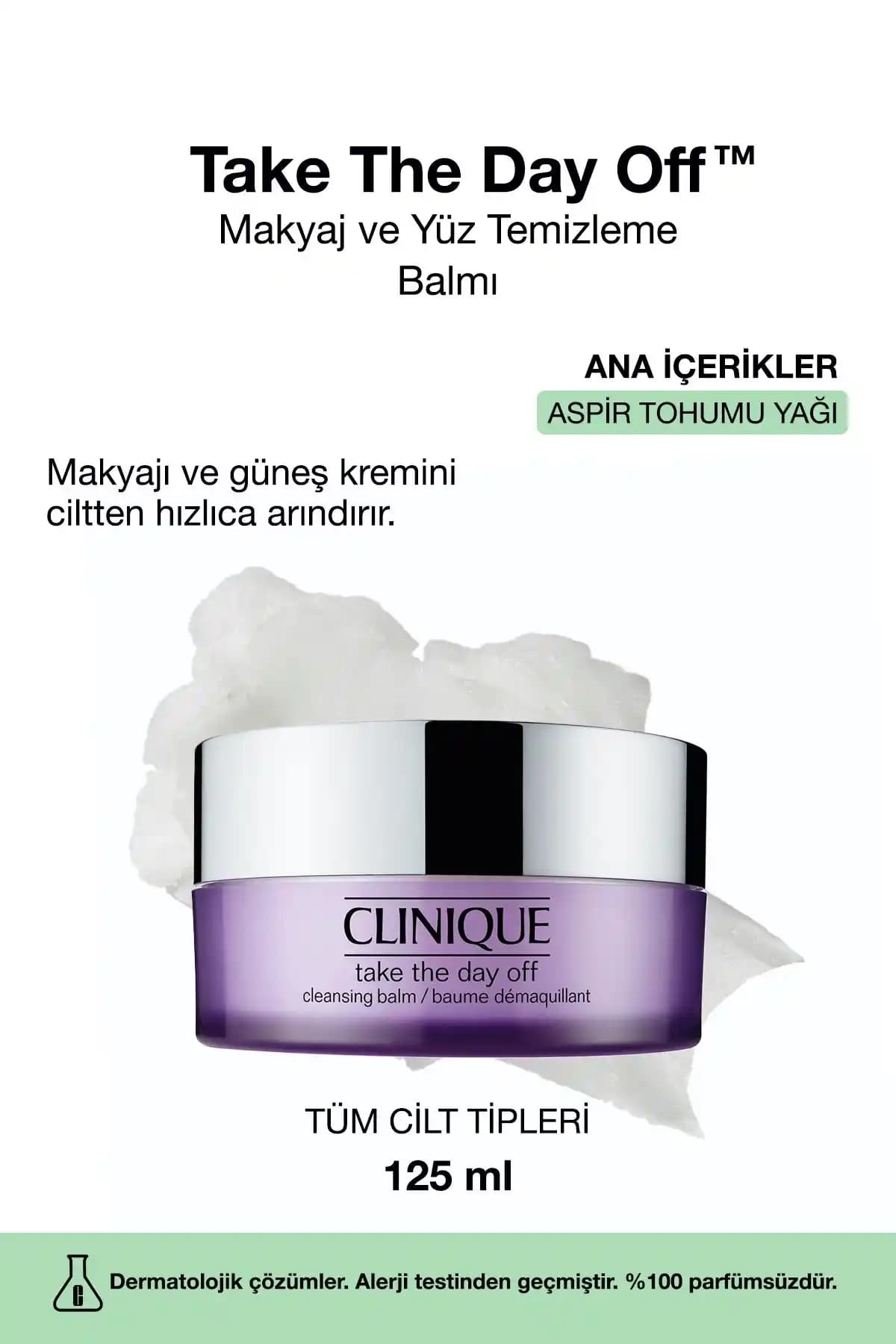 Clinique Take The Day Off Temizleme Balmı: Derinlemesine Temizlik ve Cilt Bakımı