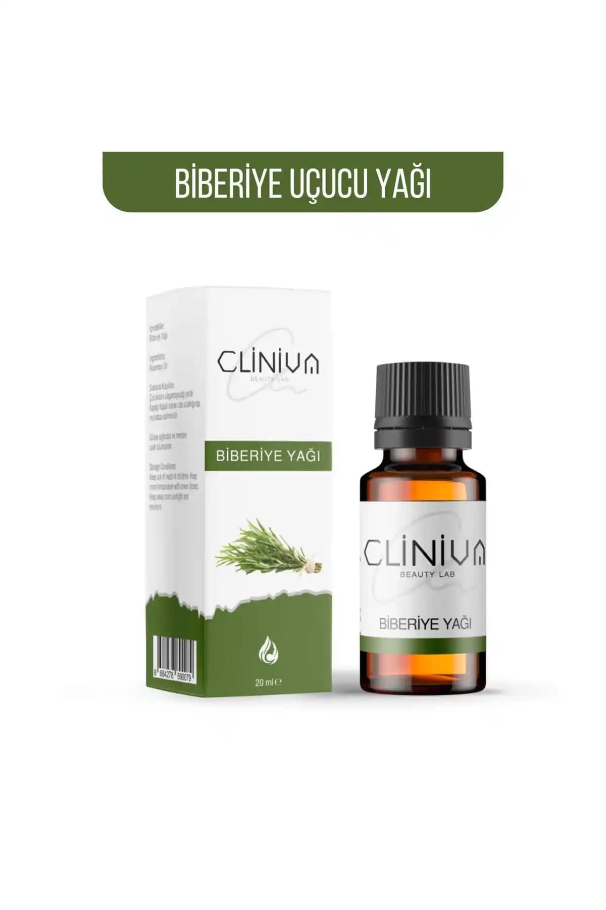 Cliniva Biberiye Yağı 20ml Doğal Şifa ve Güzellik İçin Güçlü Bir Takviye