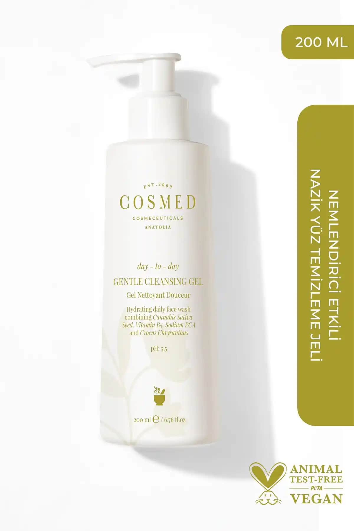 COSMED Günlük Nazik Temizlik Jeli: Karma ve Hassas Ciltler İçin Güvenilir Çözüm