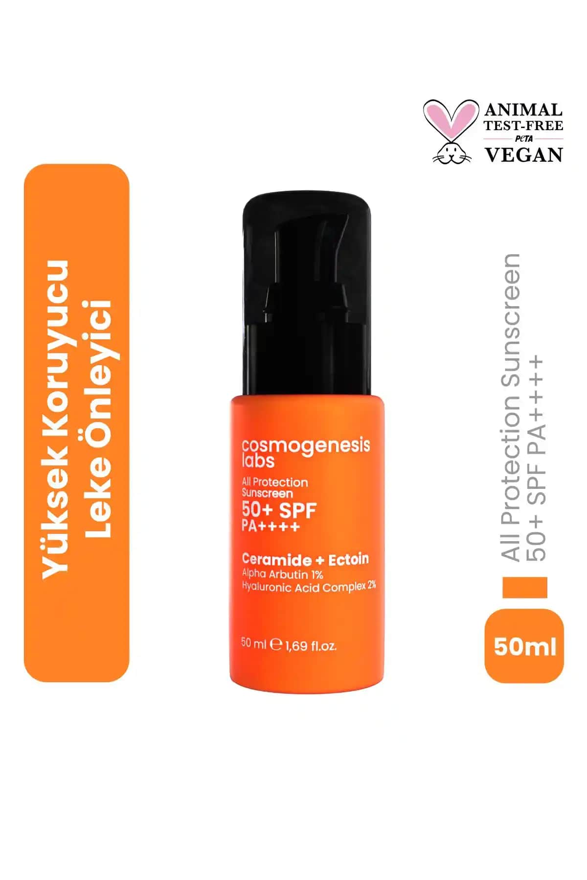 Cosmogenesis Labs Yüz Güneş Kremi 50ml yüksek SPF ile hassas ve problemli ciltlere uygun koruma sağlar