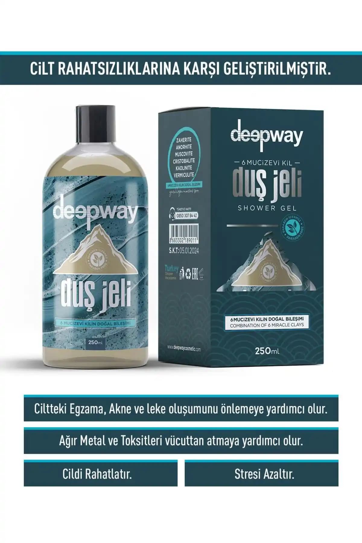 Deepway Killi Duş Jeli: Doğal İçeriklerle Derinlemesine Temizlik ve Cilt Sağlığı