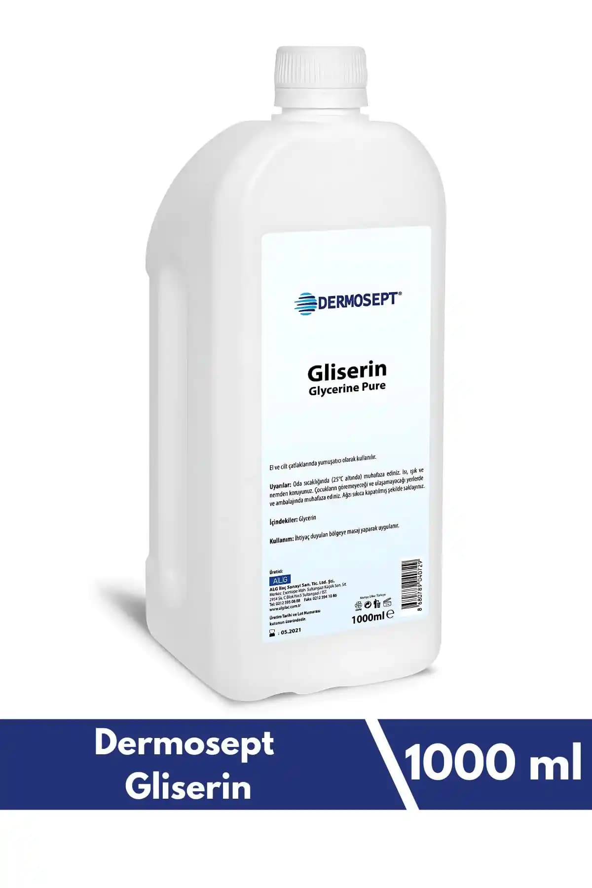 Dermosept Gliserin 1000 ml: Kuru ve Hassas Ciltler İçin Güçlü Nemlendirici Çözüm