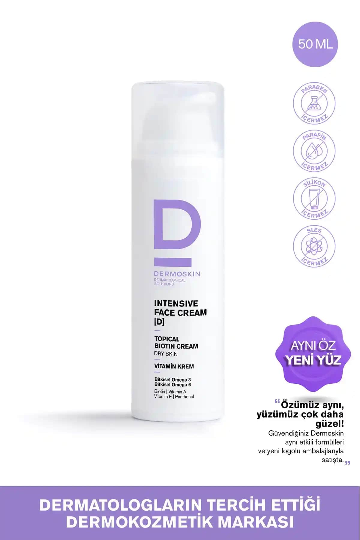 Dermoskin Intensive Face Topicalbiotin Kremi: Kuru ve Hassas Ciltler İçin Güçlü Nemlendirici Çözüm