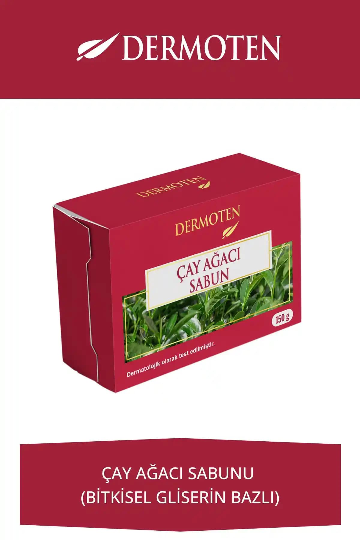 Dermoten Çay Ağacı Sabun 150 gr: Doğal ve Etkili Cilt Bakım Çözümü