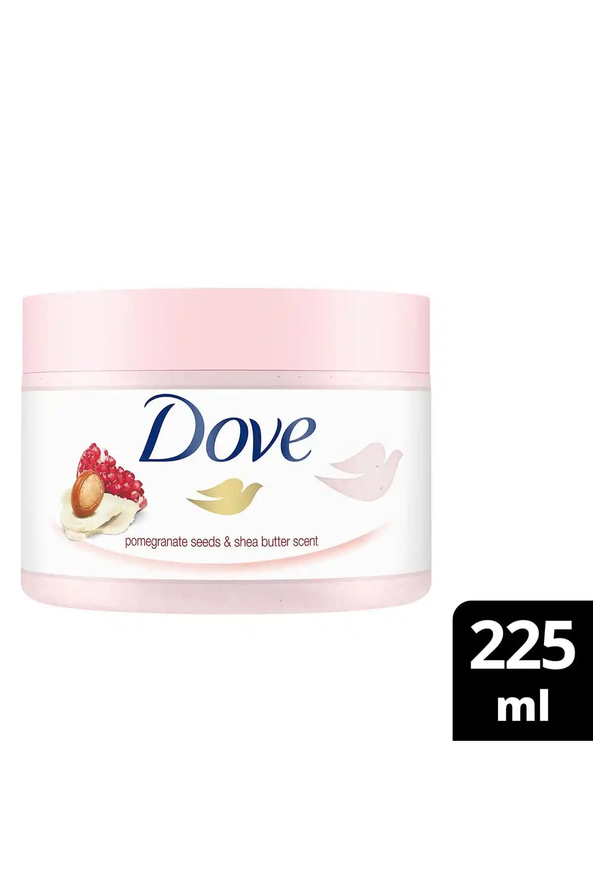 Dove Nar Çekirdeği ve Shea Yağı İçerikli Vücut Peelingi: Nemlendirici ve Arındırıcı Bakım