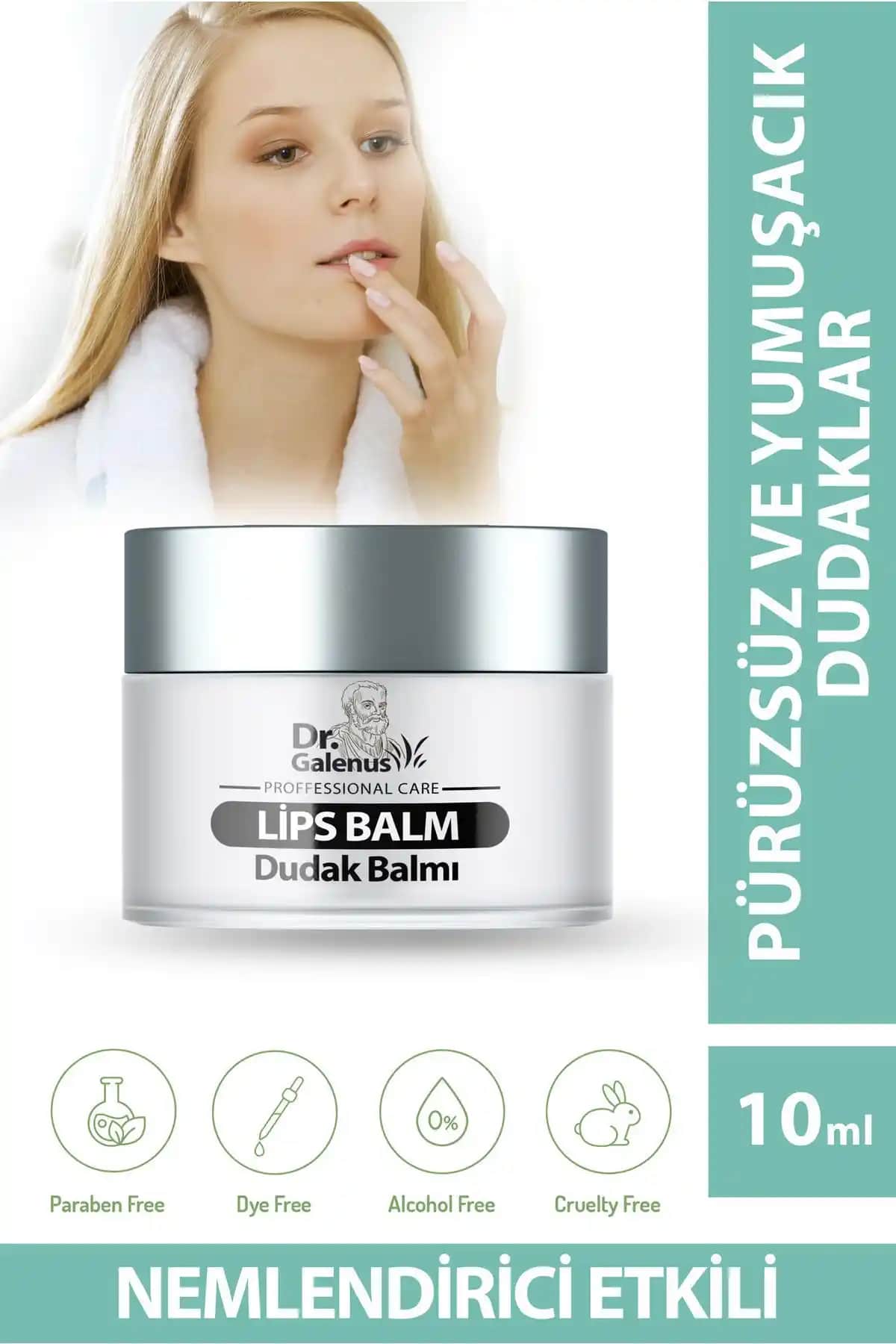 Dr. Galenus Dudak Bakım Balmı Doğal ve Vegan İçeriğiyle Dudaklara Sağlıklı Bakım