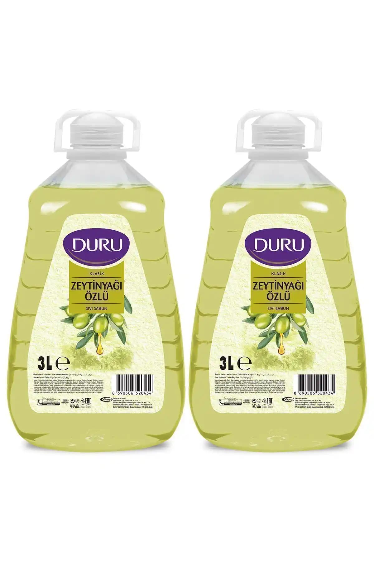 Duru Mutluluk Serisi Zeytinyağı Özlü Sıvı Sabun: Doğal ve Güvenli Temizlik Çözümü