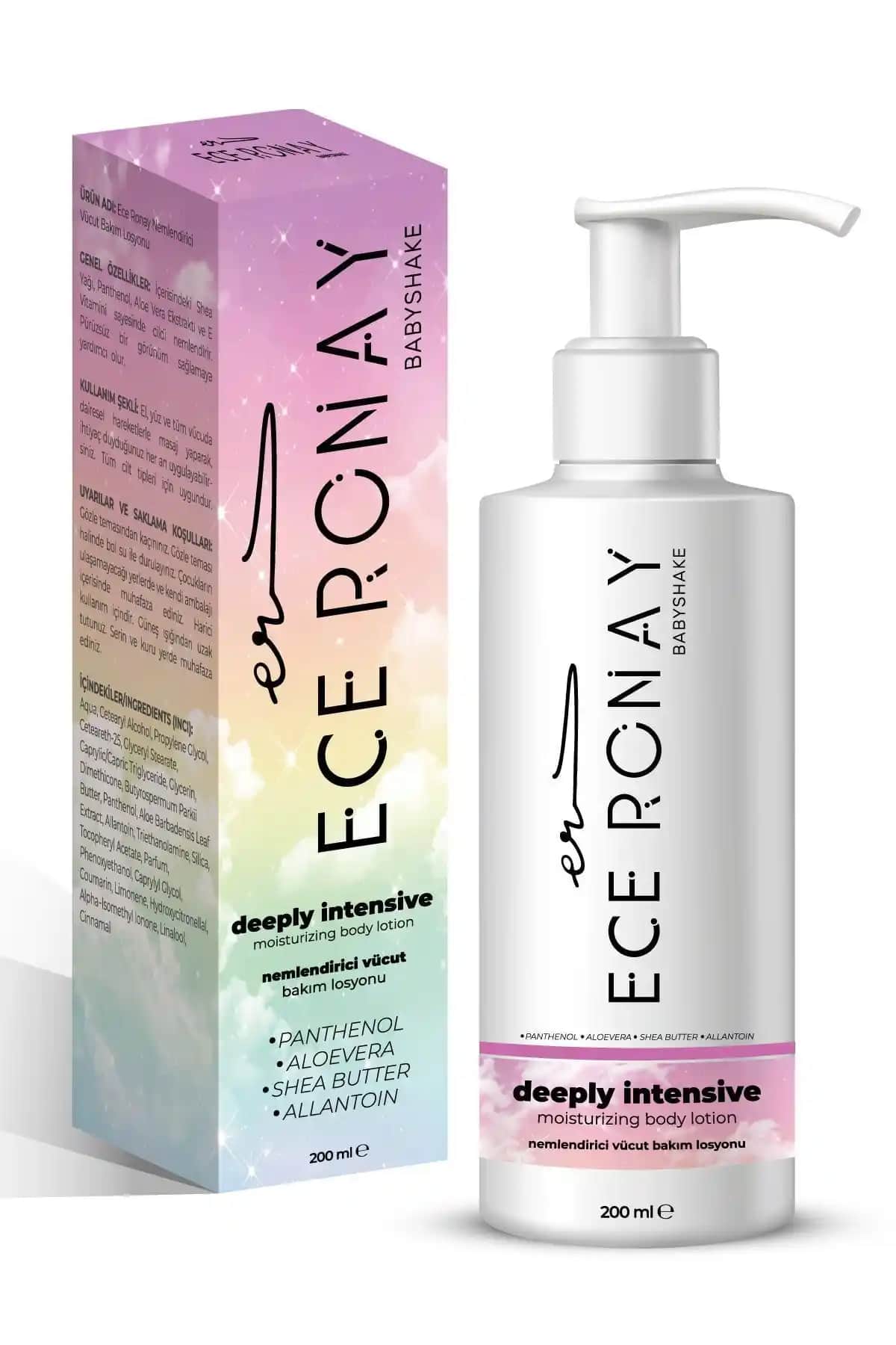 Ece Ronay Yoğun Nemlendirici Vücut Losyonu Cildi Besler ve Parlaklık Kazandırır