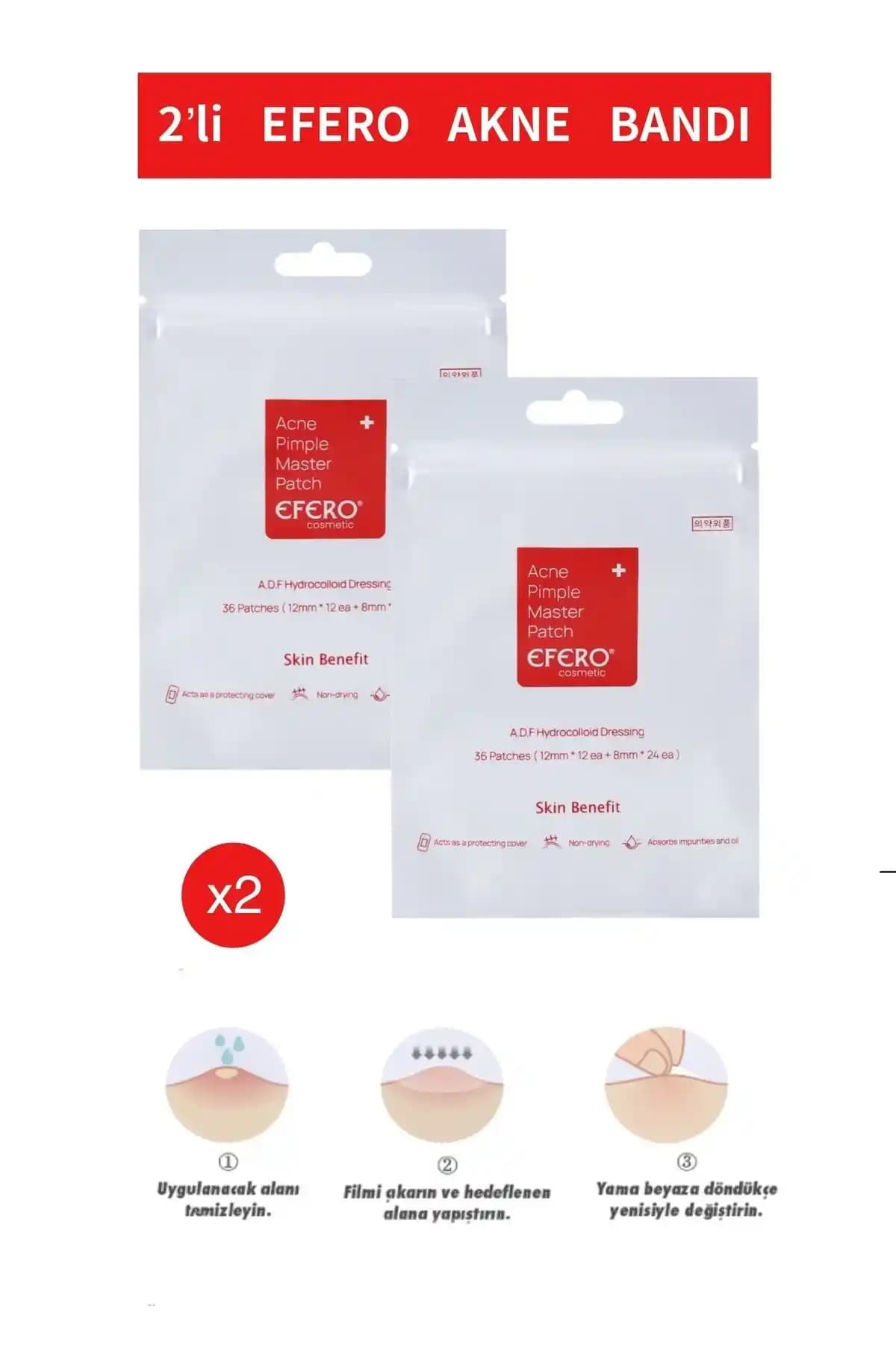 Efero 2'li Akne ve Sivilce Bandı: Yenilikçi Cilt Bakım Çözümü