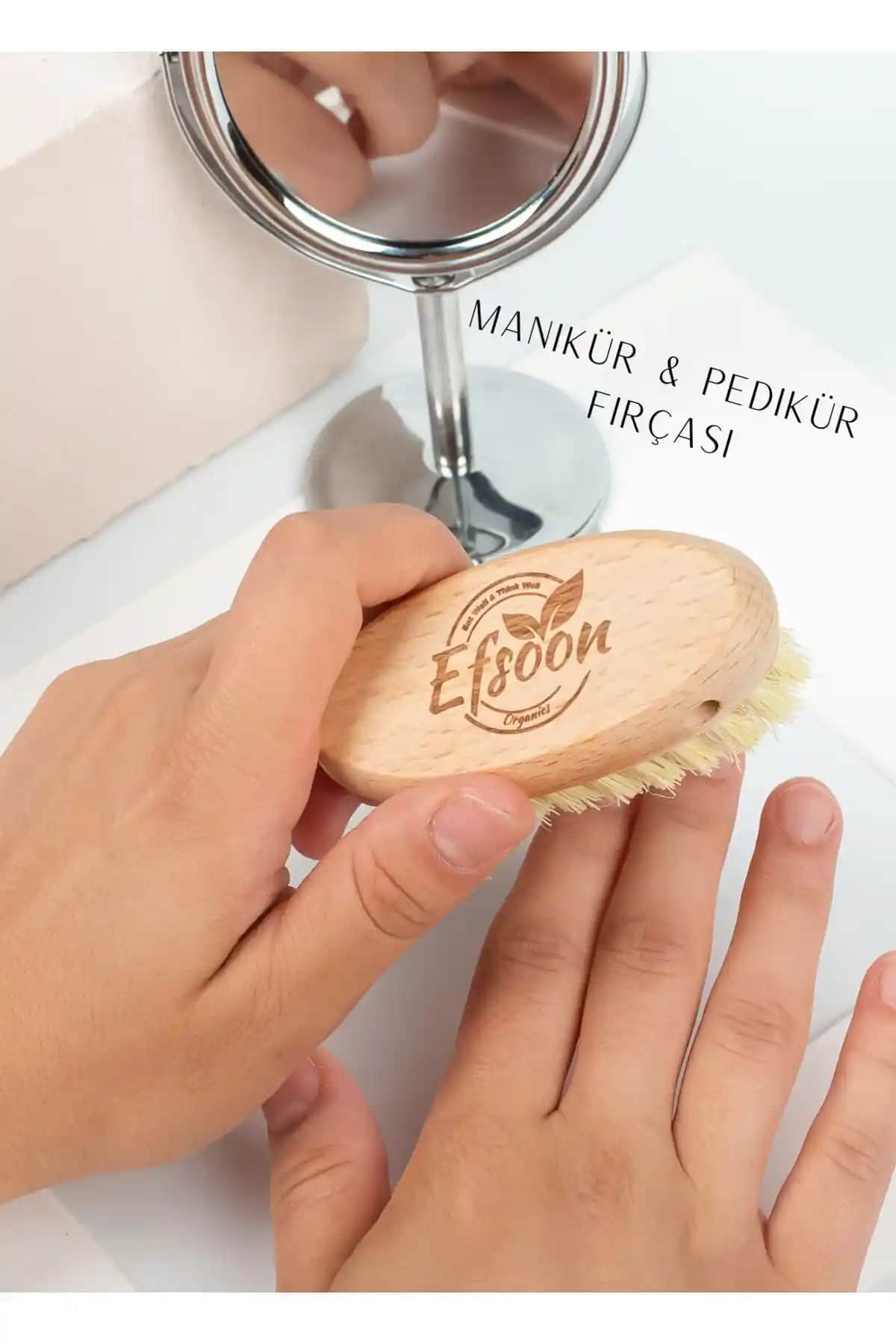 Efsoon Organics El ve Tırnak Bakımı Fırçası Doğal ve Hijyenik Temizlik için Ideal Çözüm