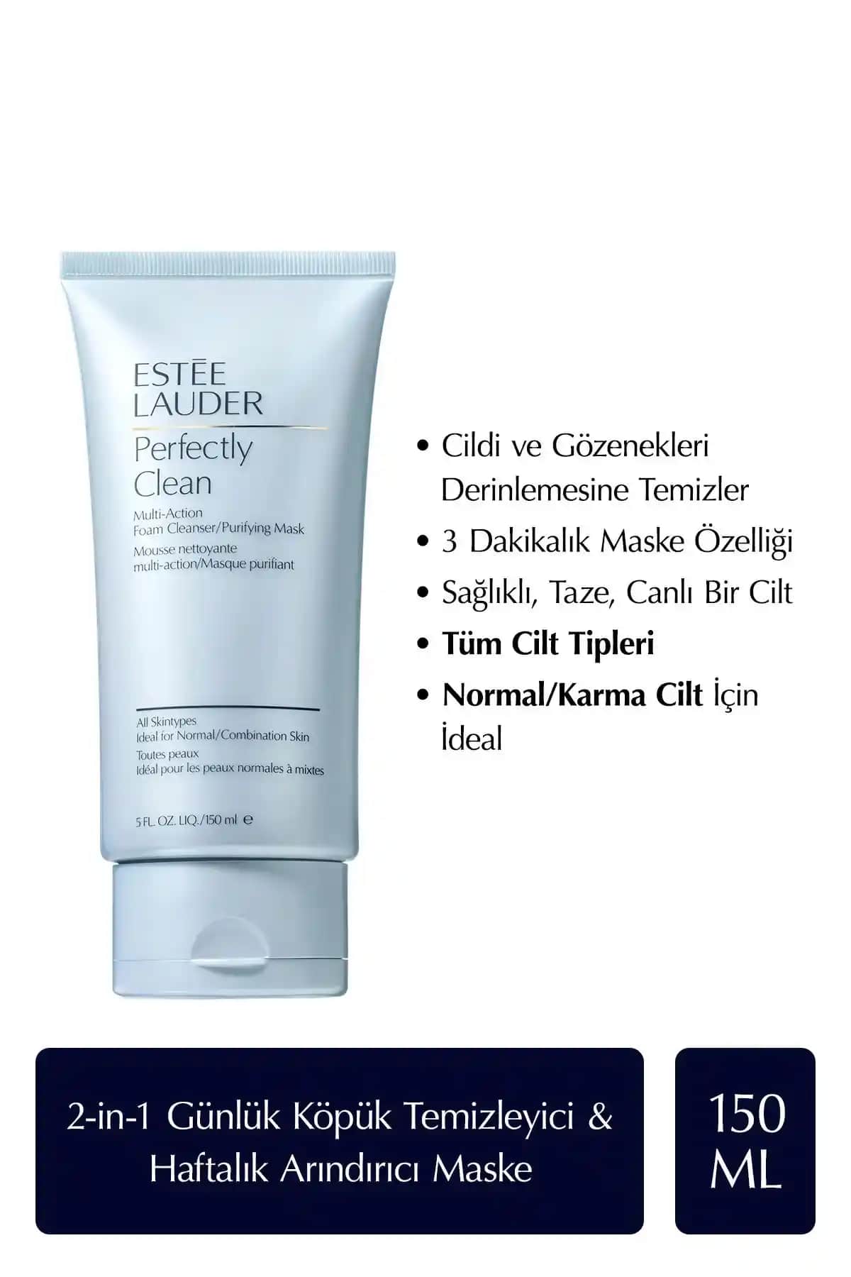 Estee Lauder Temizleyici Köpük ve Arındırıcı Maske: Derinlemesine Temizlik ve Canlandırıcı Etki