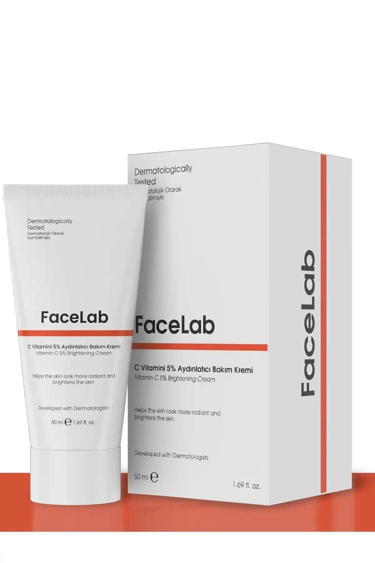 FaceLab C Vitamini %5 Krem: Parlaklık ve Nem İçin Güçlü Bir Cilt Bakım Ürünü