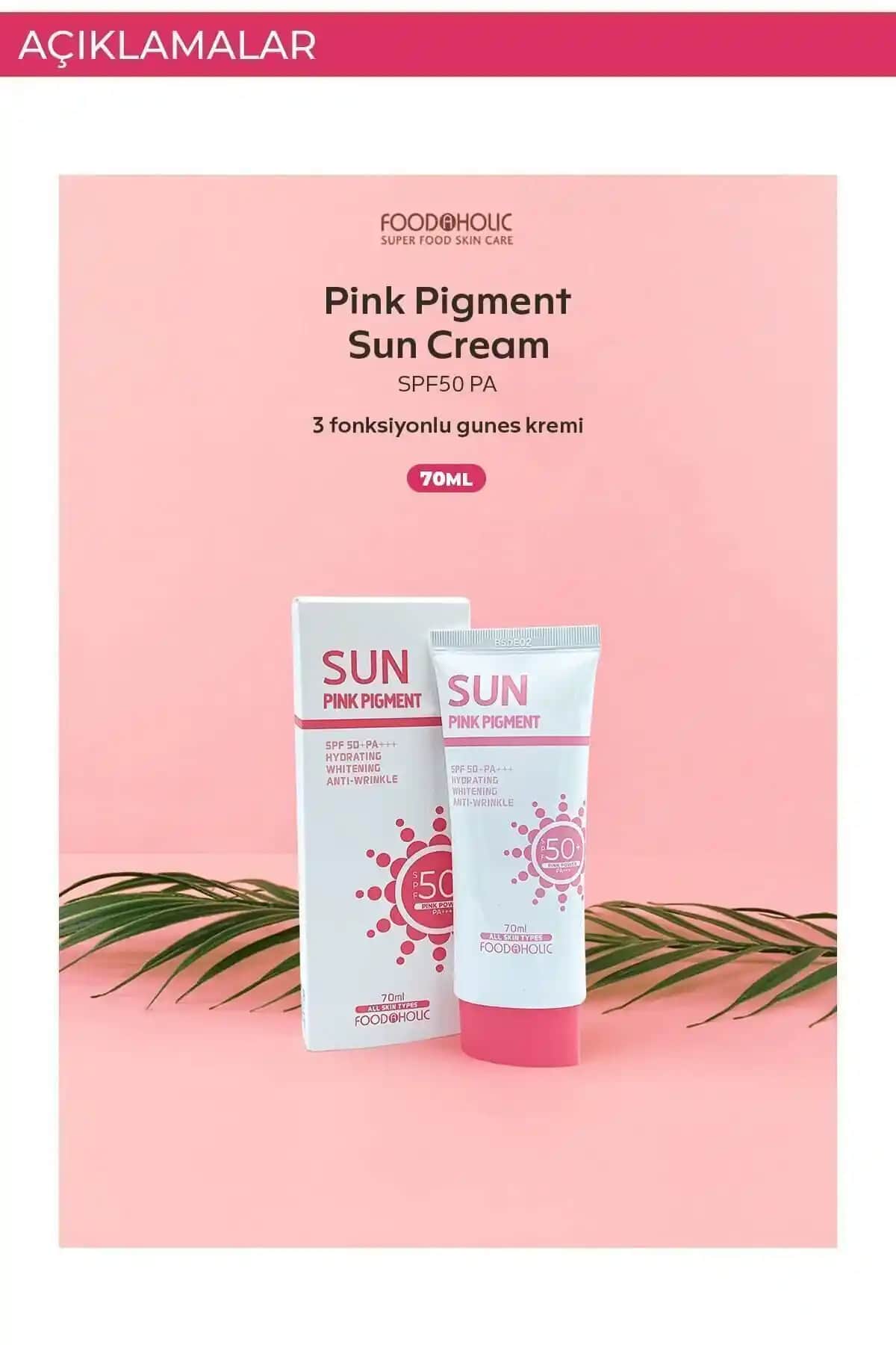 FOODAHOLIC Pink Power Adenozin İçeren Güneş Koruyucu Krem: Yüksek Koruma ve Cilt Bakım Özellikleri