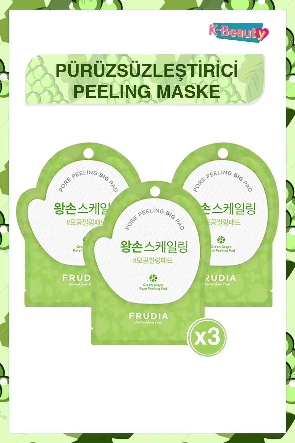 Frudia Green Grape Gözenek Kontrol Pore Peeling Pedi Cilt Temizliği ve Gözenek Sıkılaştırma