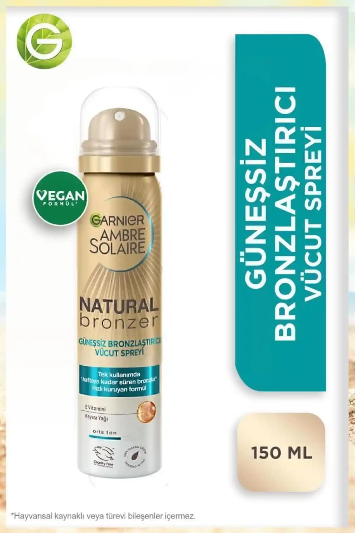 Garnier Ambre Solaire Natural Bronzer Güneşsiz Bronzlaştırıcı Sprey Özellikleri ve Kullanım Rehberi