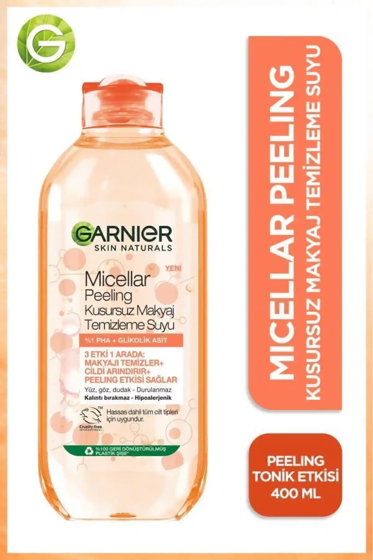 Garnier Micellar Peeling Kusursuz Makyaj Temizleme Suyu: Etkili ve Nazik Temizlik Çözümü
