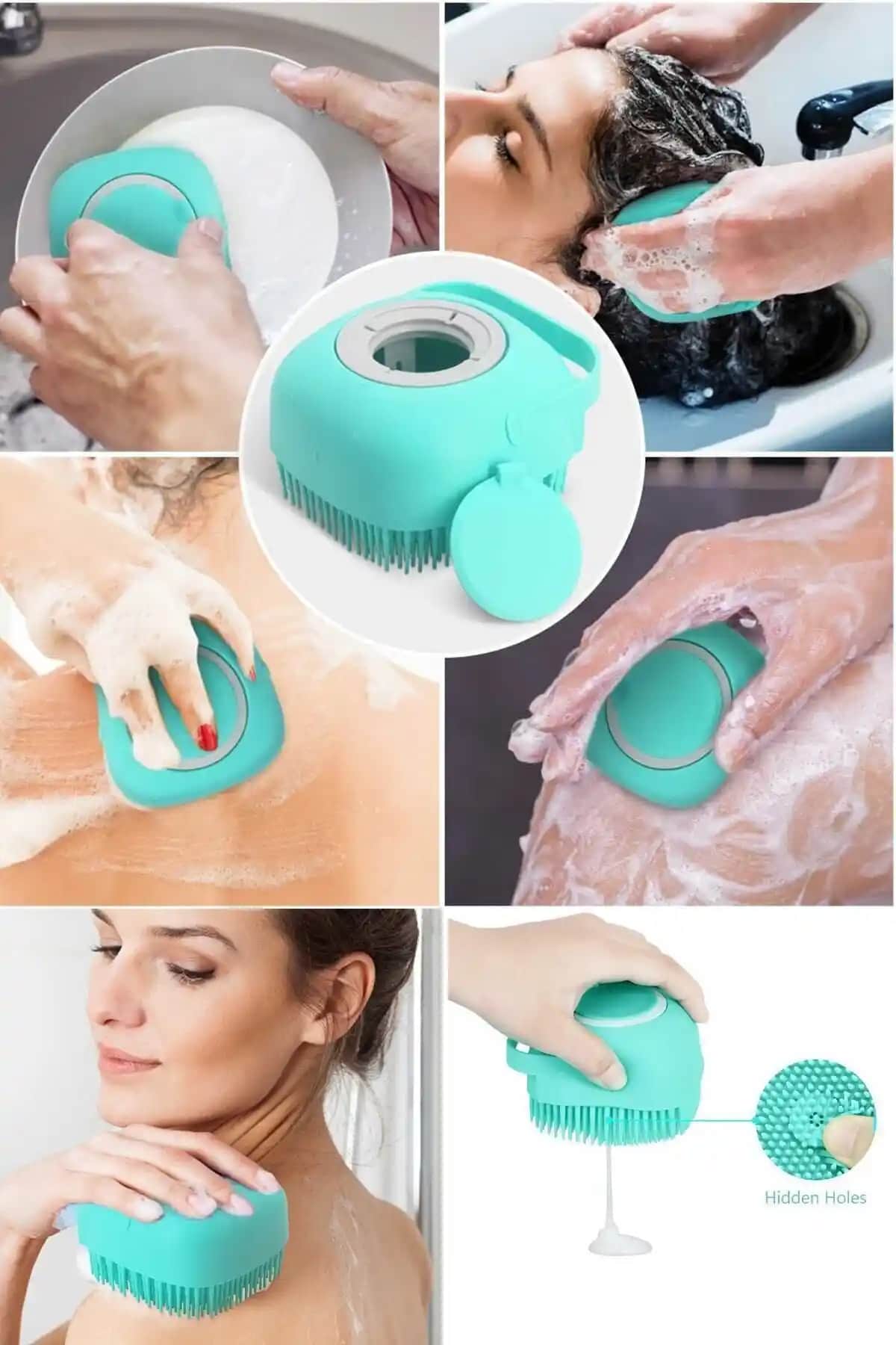 Genel Markalar Şampuan Hazneli Silikon Peeling Duş Fırçası ve SAVORYHOME Peeling Banyo Masaj Eldiveni Karşılaştırması