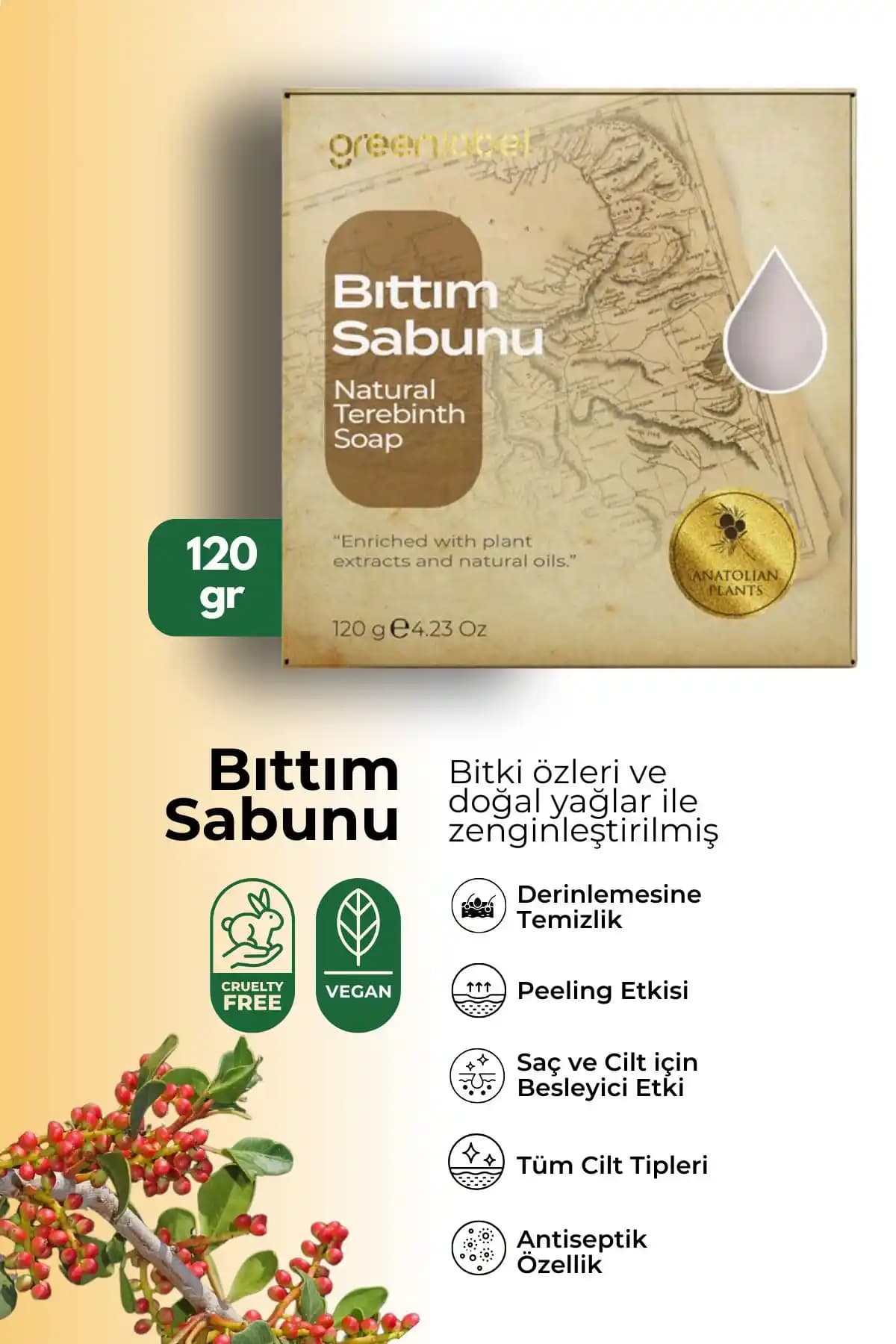 Green Label Bıttım Sabunu Doğal İçeriklerle Cilt ve Saç Bakımında Güçlü Çözüm